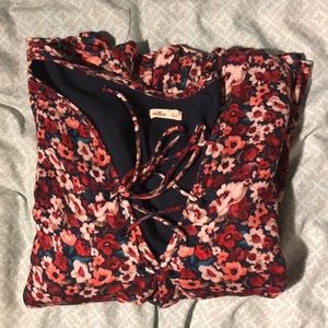 Hollister Flowered Fall Colors Dress